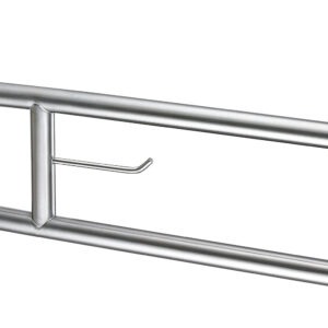 Barra de Apoio Rebatível SafeInox – Com Porta-Rolos | Inox Polido